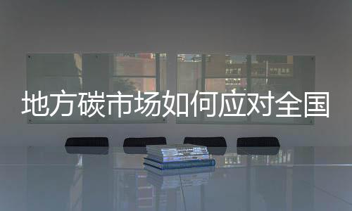 地方碳市场如何应对全国碳市场来临,形成有特色的脱碳路径?
